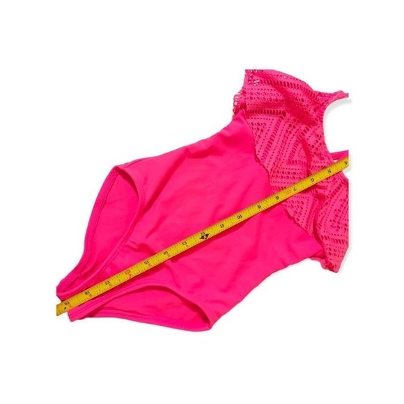 One Piece Swimsuit xs pink little girl 4T - Picture 2 of 6